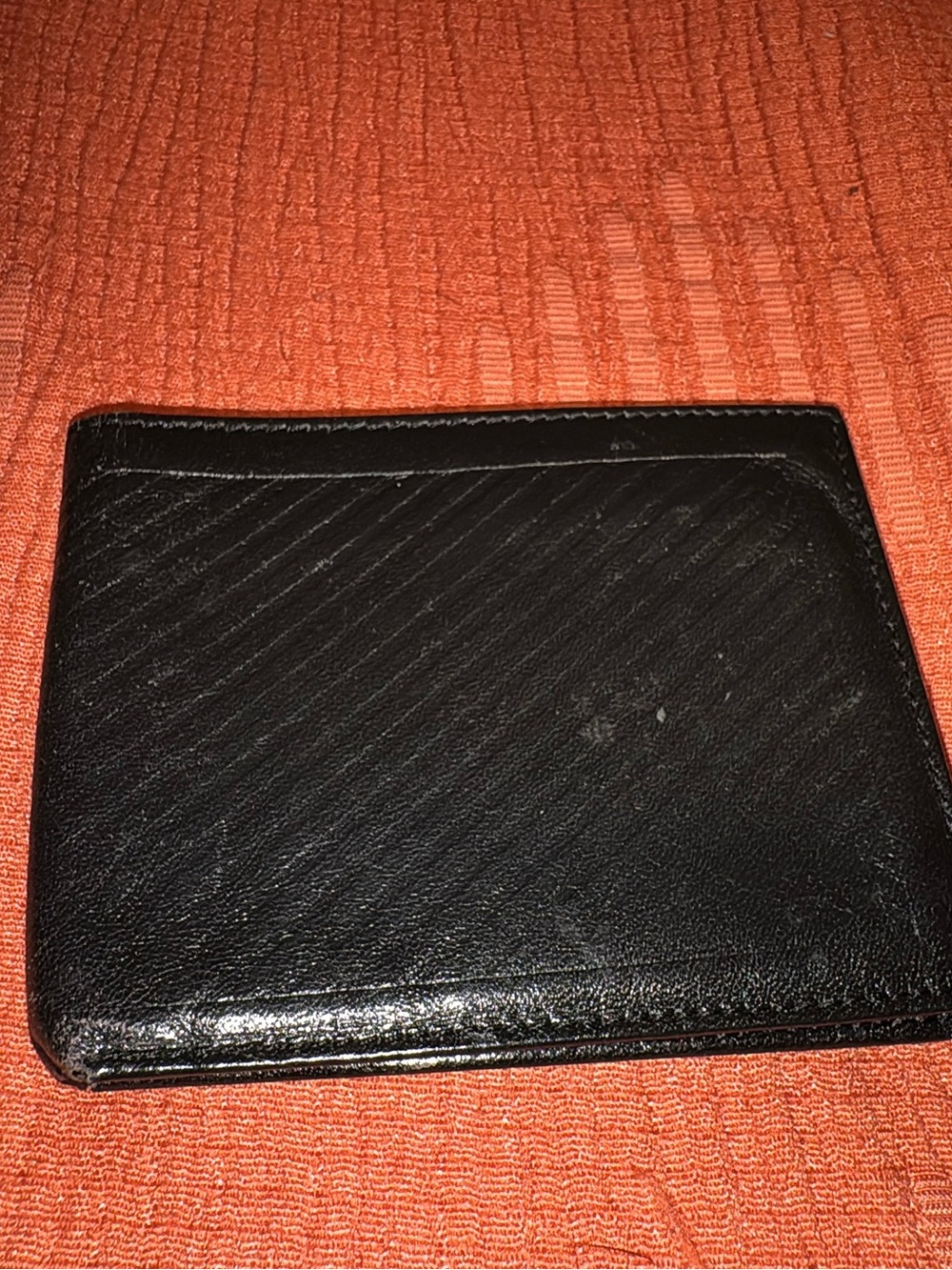 Yves Saint Laurent Black Leather Bi-Fold Wallet